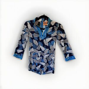 Tory Burch Dress Girls L Childrens Capsule Collection Sea Shells‎ Cotton Tunic